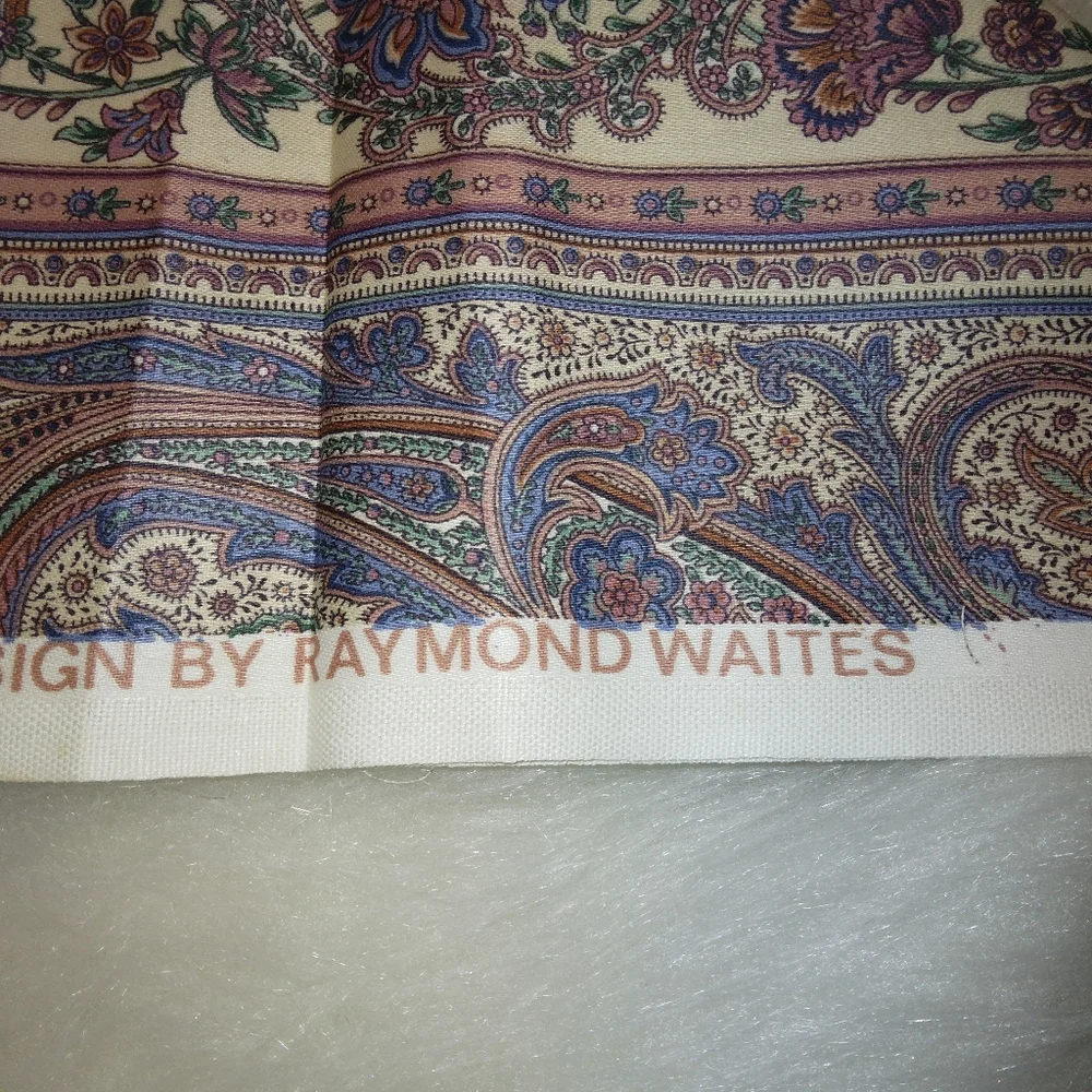 FABRIC Home Decor Fabric 1 yard by 54 inches, stripes of paisley in mauv…